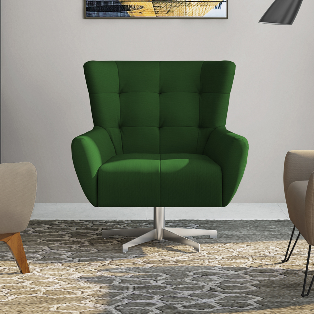 Poltrona Decorativa Base Giratoria Keoma SL 947 Moll