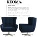 Poltrona Decorativa Base Giratoria Keoma SL 948 Moll