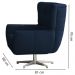 Poltrona Decorativa Base Giratoria Keoma SL 948 Moll