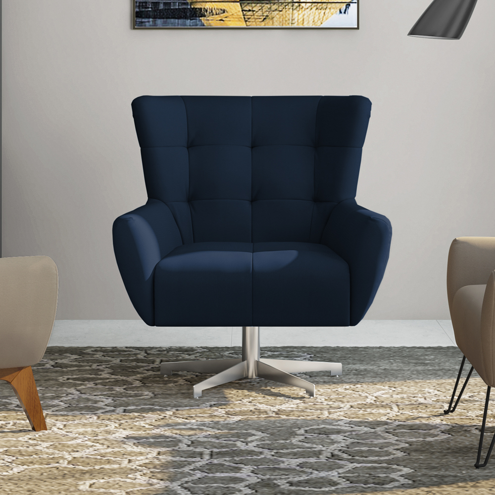 Poltrona Decorativa Base Giratoria Keoma SL 948 Moll