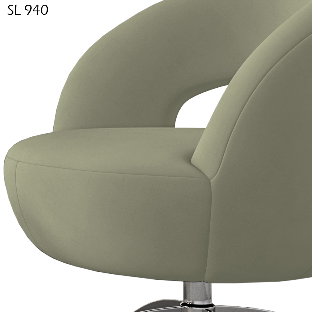 Poltrona Decorativa Base Giratoria Onix SL 940 Moll
