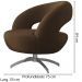 Poltrona Decorativa Base Giratoria Onix SL 942 Moll
