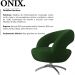 Poltrona Decorativa Base Giratoria Onix SL 947 Moll