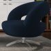 Poltrona Decorativa Base Giratoria Onix SL 948 Moll