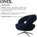 Poltrona Decorativa Base Giratoria Onix SL 948 Moll