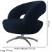 Poltrona Decorativa Base Giratoria Onix SL 948 Moll