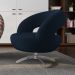 Poltrona Decorativa Base Giratoria Onix SL 948 Moll
