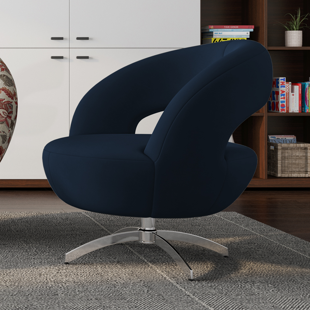Poltrona Decorativa Base Giratoria Onix SL 948 Moll