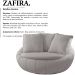 Poltrona Decorativa Base Giratoria Zafira SL 940 Moll