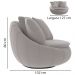 Poltrona Decorativa Base Giratoria Zafira SL 940 Moll