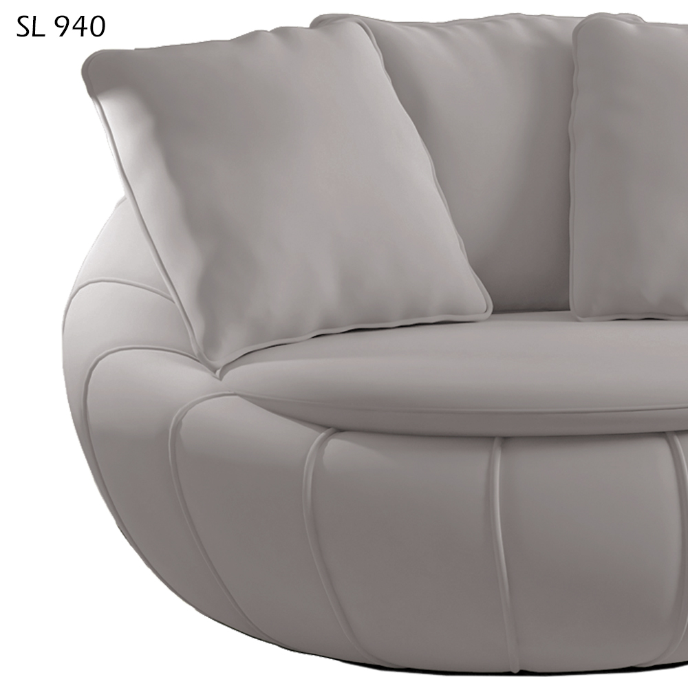 Poltrona Decorativa Base Giratoria Zafira SL 940 Moll