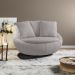 Poltrona Decorativa Base Giratoria Zafira SL 940 Moll