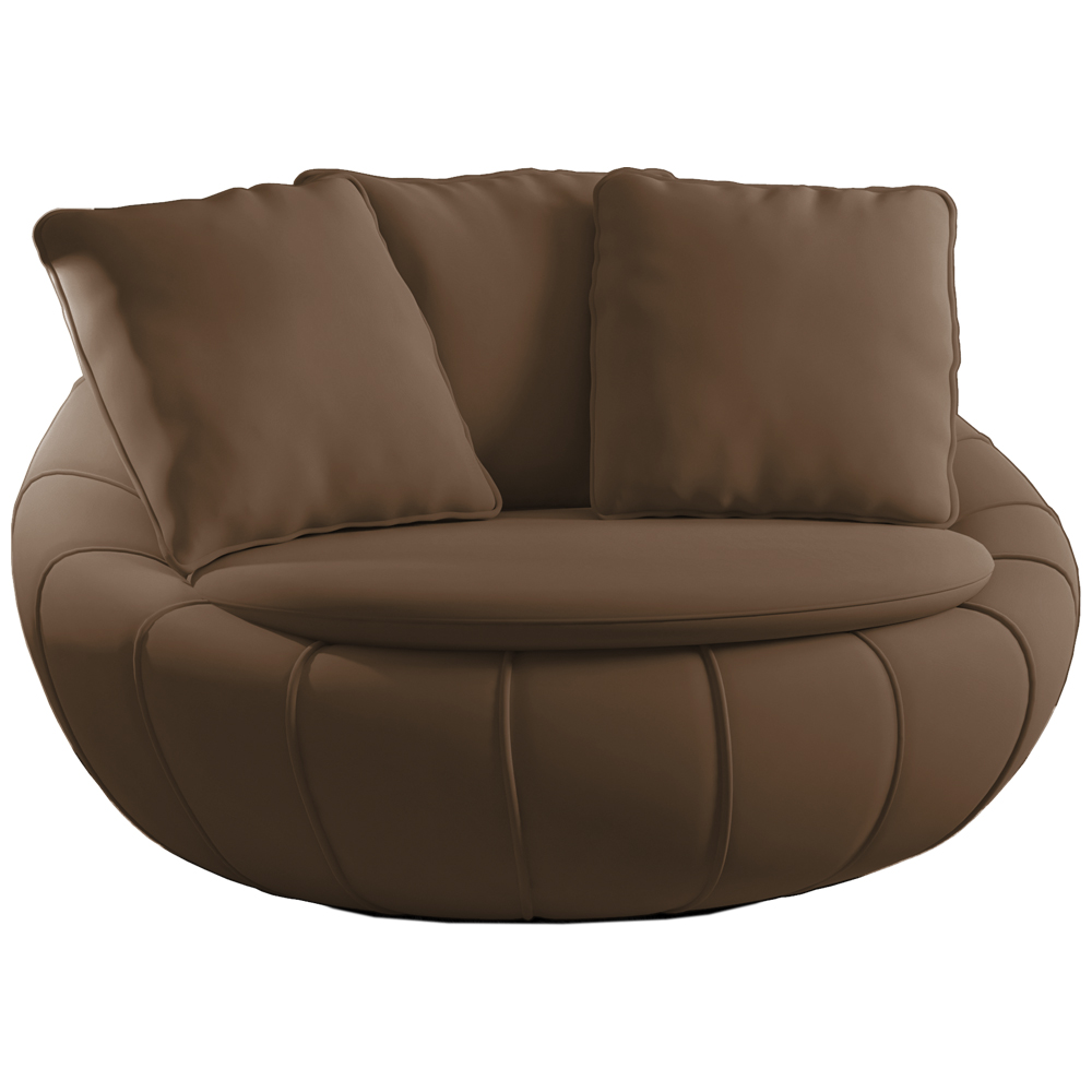 Poltrona Decorativa Base Giratoria Zafira SL 942 Moll