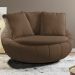 Poltrona Decorativa Base Giratoria Zafira SL 942 Moll