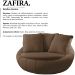 Poltrona Decorativa Base Giratoria Zafira SL 942 Moll