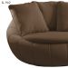 Poltrona Decorativa Base Giratoria Zafira SL 942 Moll