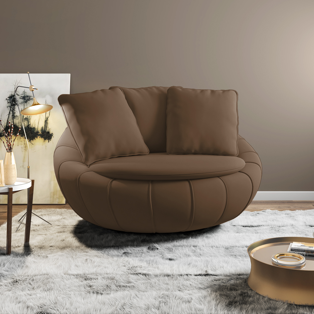 Poltrona Decorativa Base Giratoria Zafira SL 942 Moll