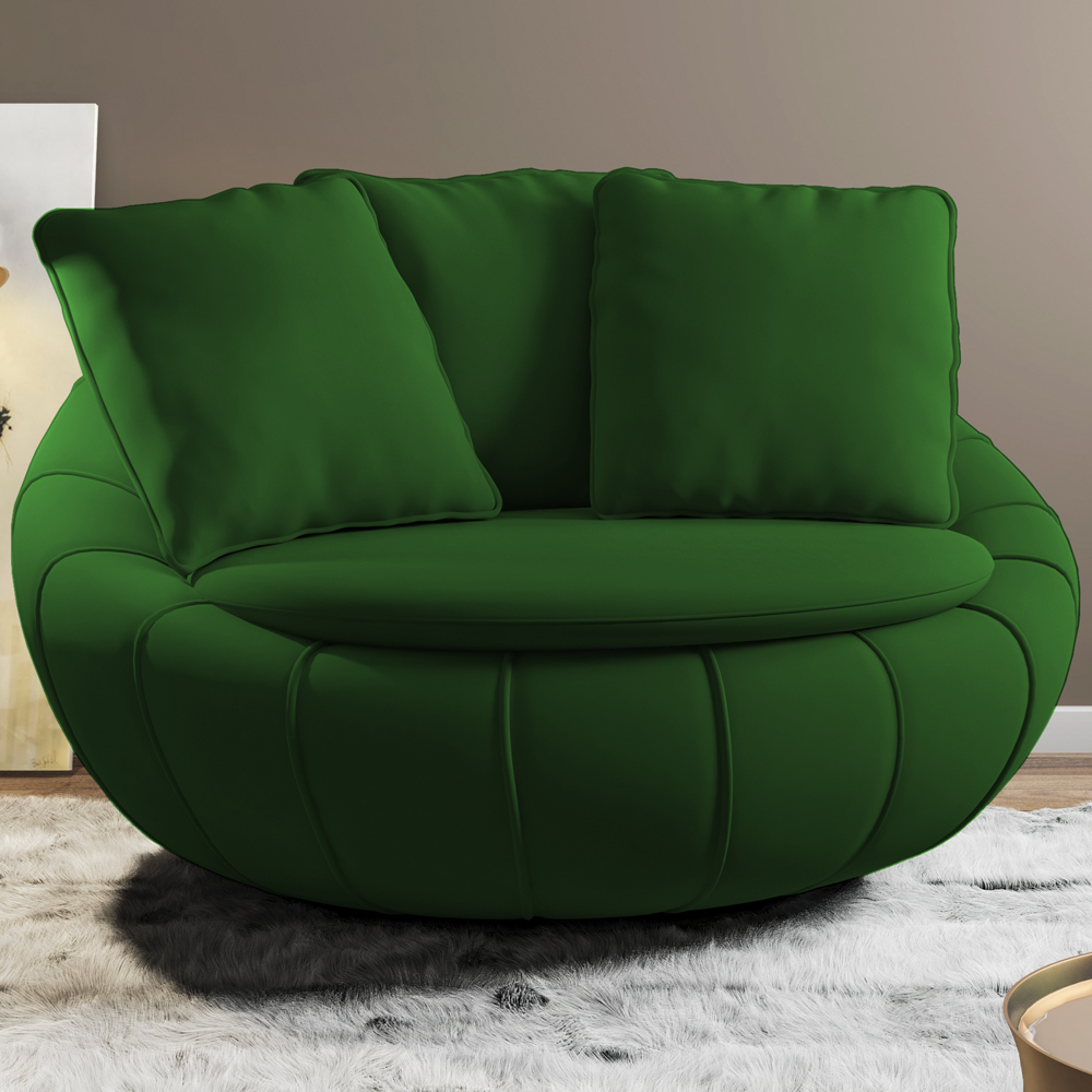 Poltrona Decorativa Base Giratoria Zafira SL 947 Moll