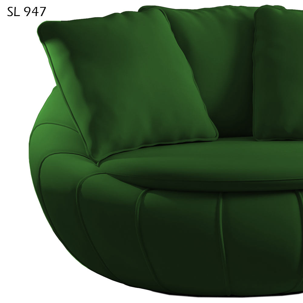 Poltrona Decorativa Base Giratoria Zafira SL 947 Moll