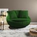 Poltrona Decorativa Base Giratoria Zafira SL 947 Moll