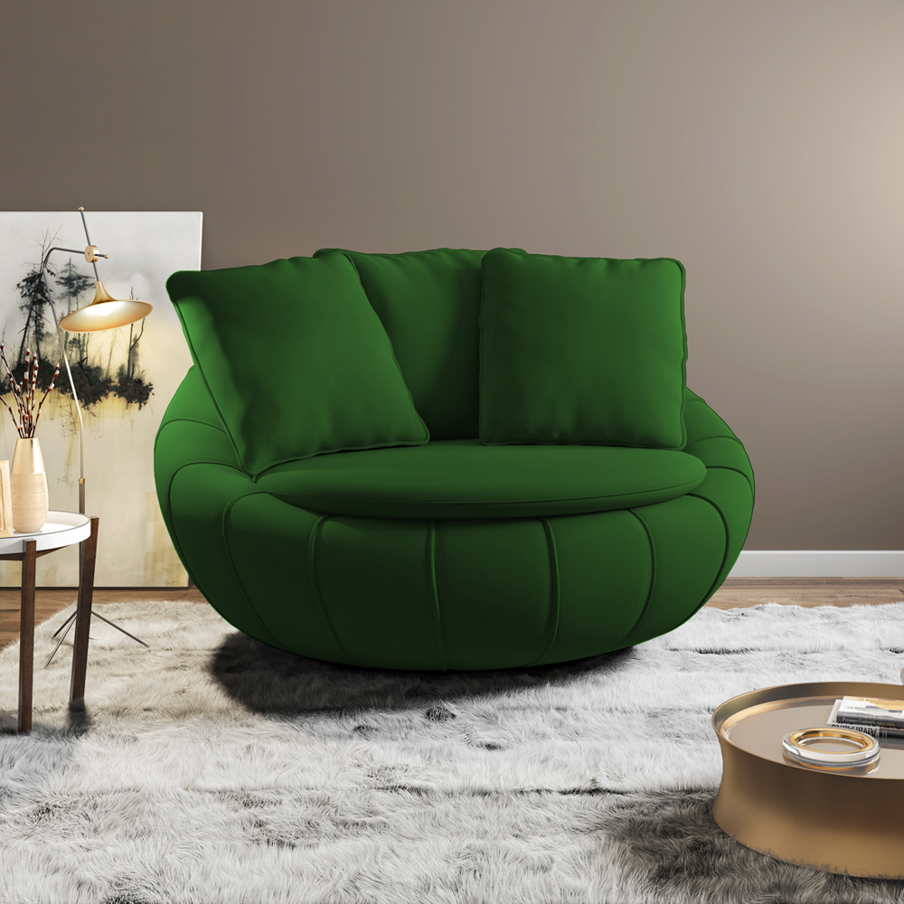 Poltrona Decorativa Base Giratoria Zafira SL 947 Moll