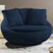 Poltrona Decorativa Base Giratoria Zafira SL 948 Moll