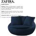 Poltrona Decorativa Base Giratoria Zafira SL 948 Moll
