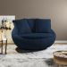 Poltrona Decorativa Base Giratoria Zafira SL 948 Moll