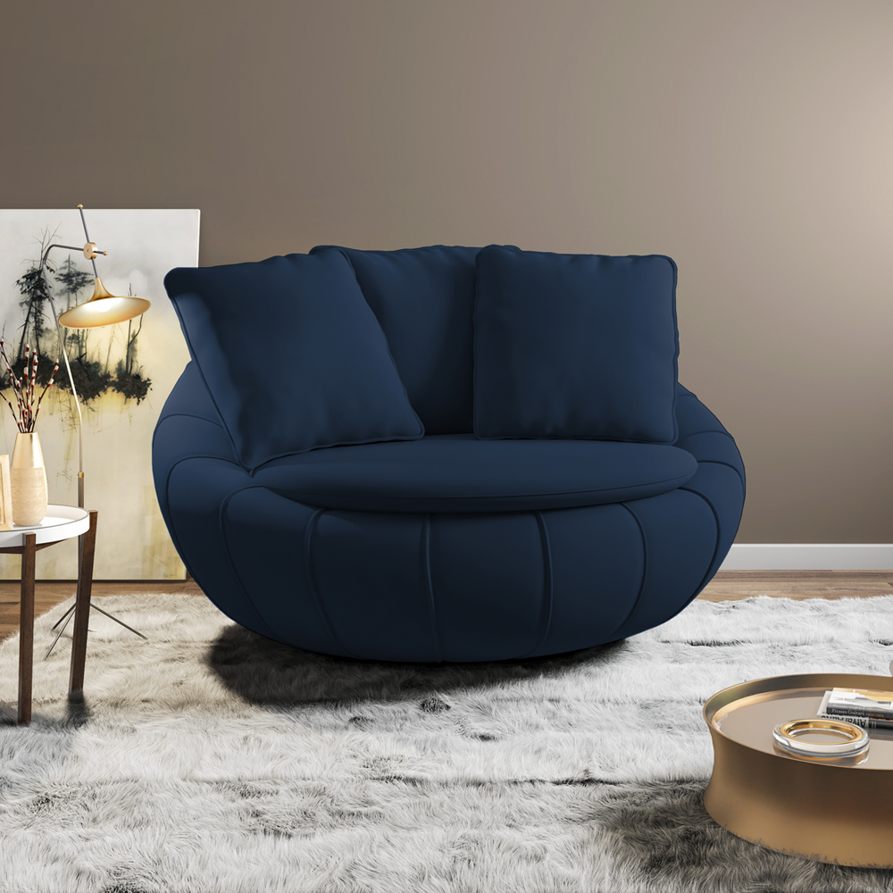 Poltrona Decorativa Base Giratoria Zafira SL 948 Moll