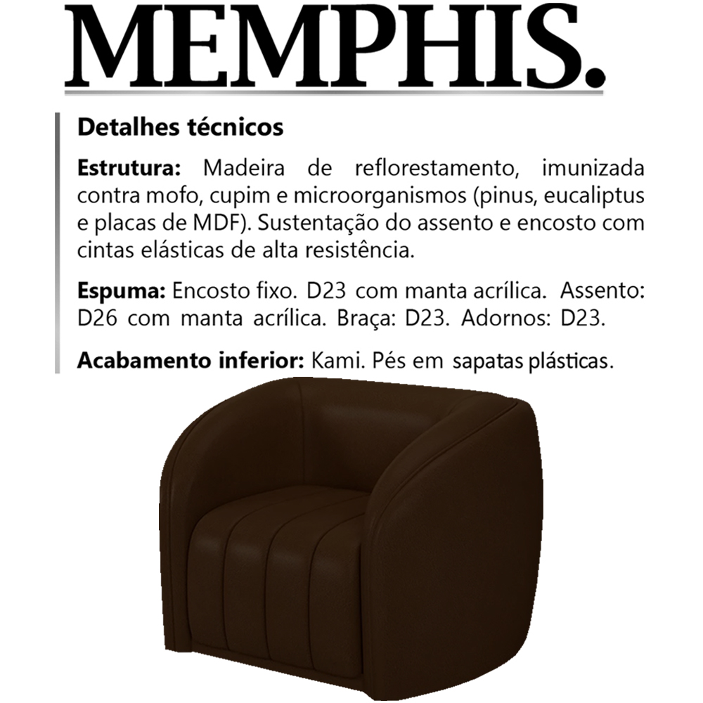 Poltrona Decorativa Memphis Corano TCS 721 Moll