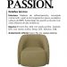 Poltrona Decorativa Passion Linho TCE 1025 Moll