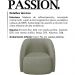 Poltrona Decorativa Passion Linho TCE 1026 Moll