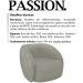 Poltrona Decorativa Passion Veludo SL 940 Moll