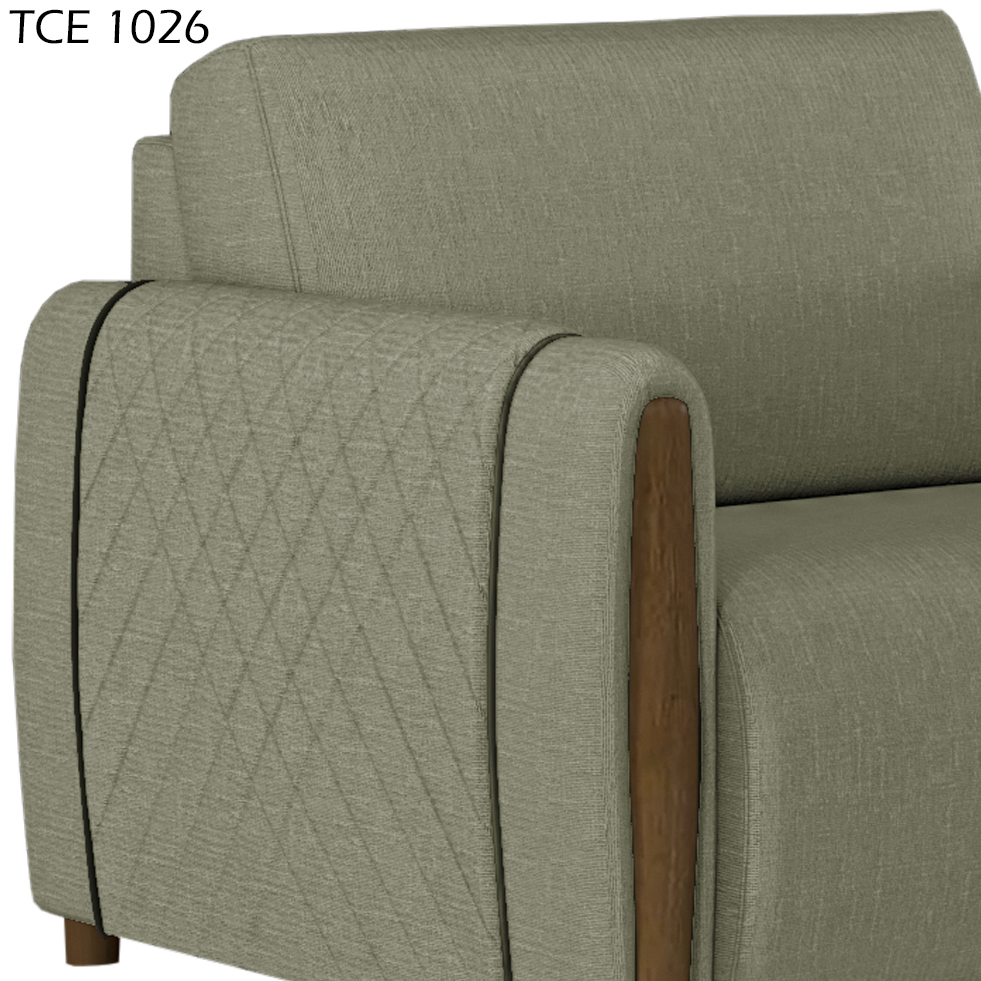 Poltrona Decorativa Pes Em Madeira Encanto TCE 1026 Moll