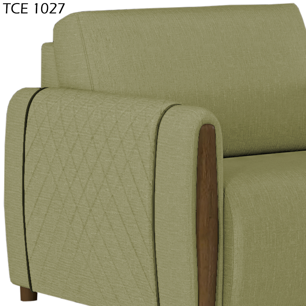 Poltrona Decorativa Pes Em Madeira Encanto TCE 1027 Moll