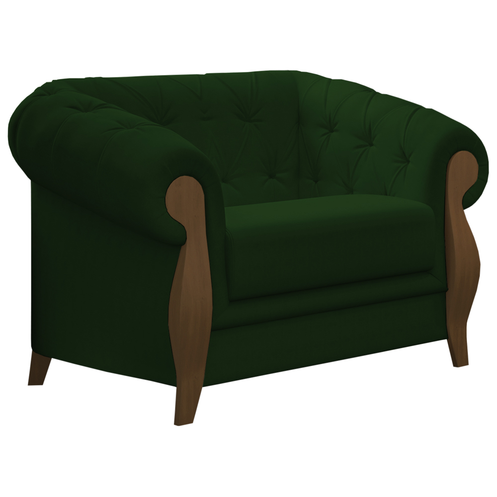 Poltrona Decorativa Pes Em Madeira Murano SL 947 Moll