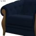 Poltrona Decorativa Pes Em Madeira Murano SL 948 Moll