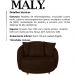 Poltrona Decorativa Pes Madeira Maly Corano TCS 721 Moll
