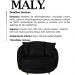 Poltrona Decorativa Pes Madeira Maly Corano TCS 724 Moll