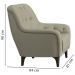 Poltrona Decorativa Pes Madeira Pietra SL 940 Moll
