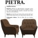 Poltrona Decorativa Pes Madeira Pietra SL 942 Moll