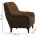 Poltrona Decorativa Pes Madeira Pietra SL 942 Moll