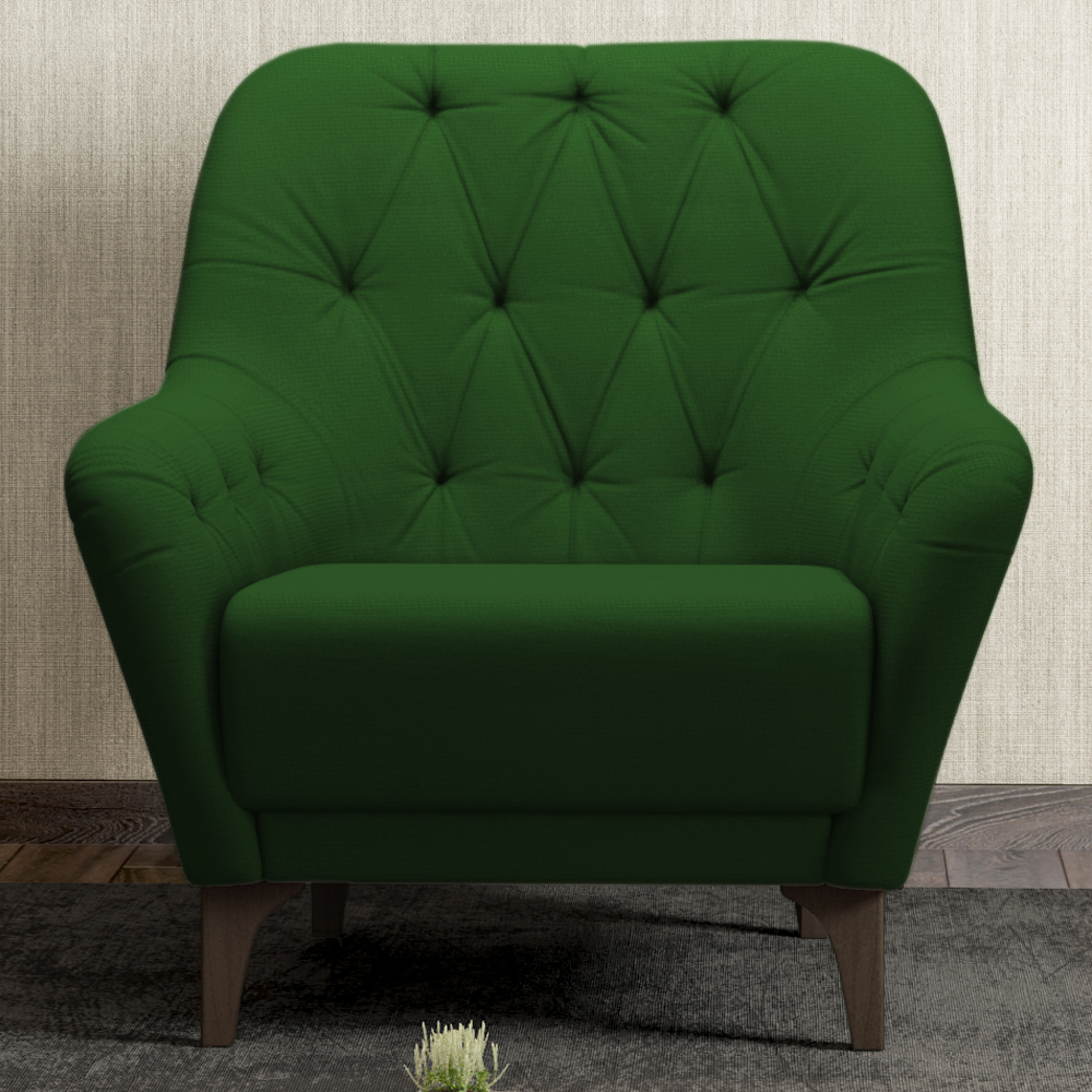 Poltrona Decorativa Pes Madeira Pietra SL 947 Moll