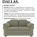 Sofa 2 Lugares 157 cm Dallas Linho TCE 1026 Moll