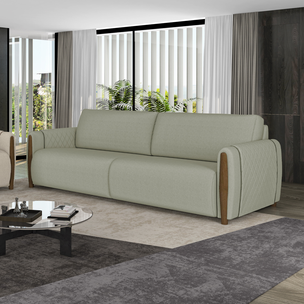 Sofa 2 Lugares 168 cm Encanto Linho TCE 1026 Moll