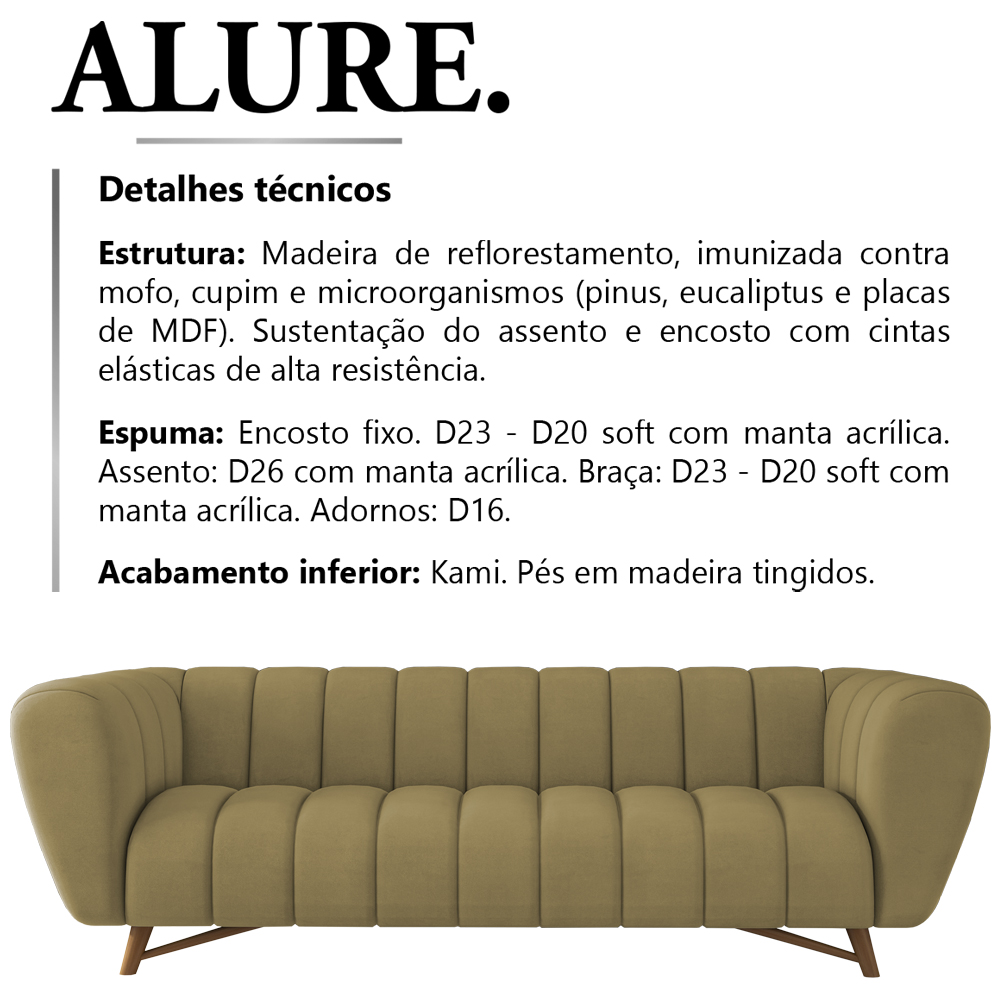 Sofa 2 Lugares 178 cm Alure SL 945 Moll
