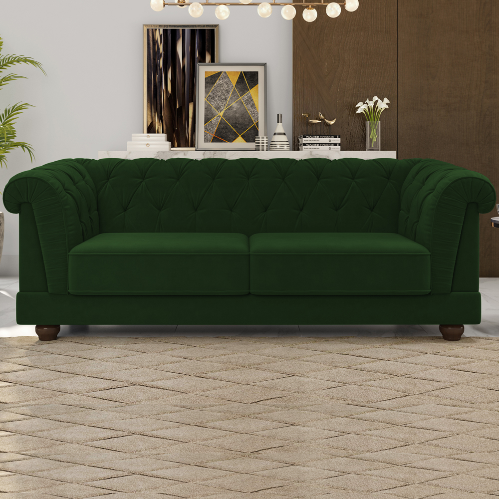 Sofa 2 Lugares 190 cm Ponteio Veludo SL 947 Moll