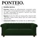 Sofa 2 Lugares 190 cm Ponteio Veludo SL 947 Moll