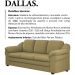Sofa 3 Lugares 207 cm Dallas Linho TCE 1025 Moll