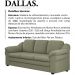 Sofa 3 Lugares 207 cm Dallas Linho TCE 1026 Moll